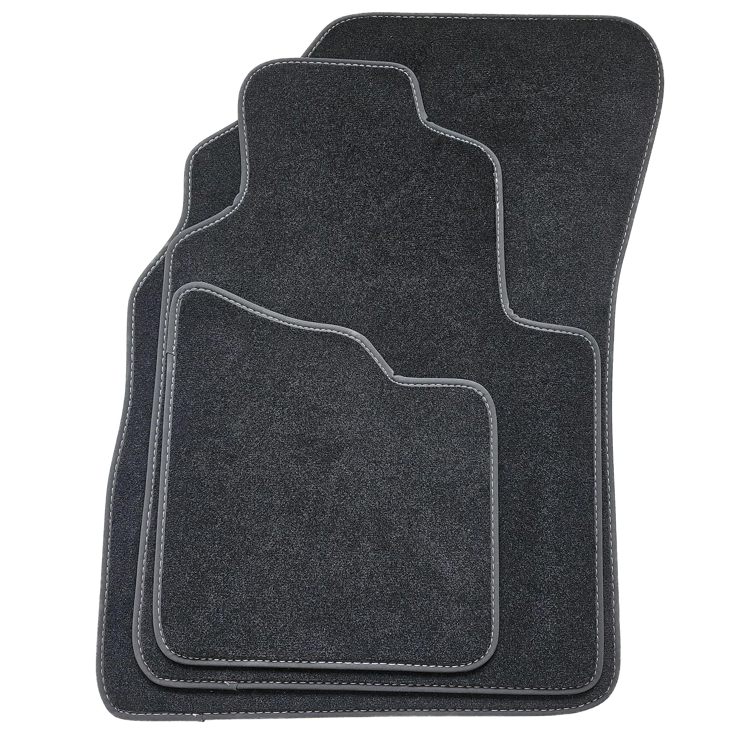 Kit Tappetini Auto Su Misura Per Renault Kangoo 2021-2026 – Set In Moquette Con Ricamo R_S, Antiscivolo E Battitacco In Gomma, Made In Italy