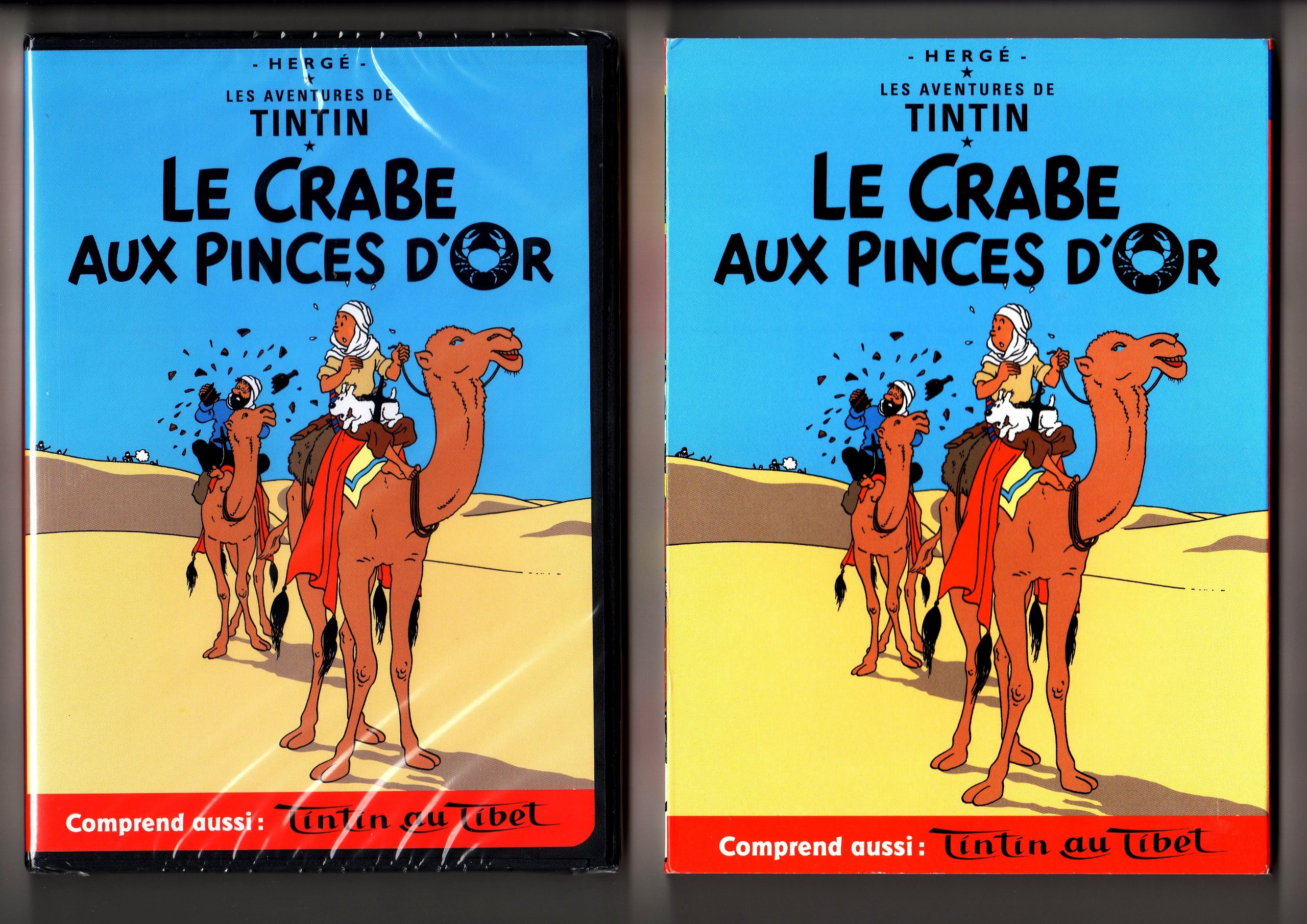 Les Adventures de Tintin, Vol. 6 - Le Crabe aux Pinces d'Or / Tintin au Tibet [DVD]