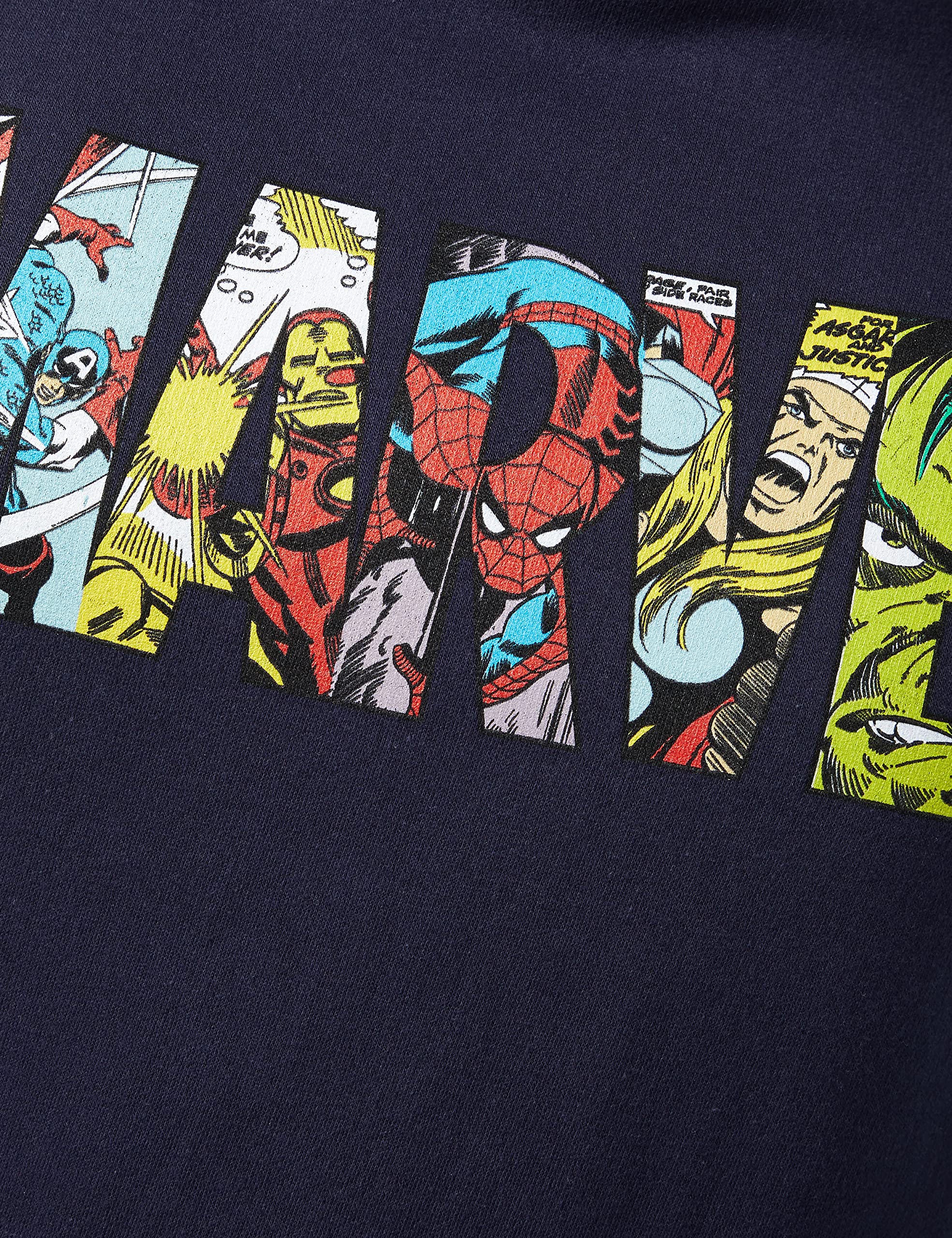 Marvel Press Logo Characters Cappuccio Uomo (Pacco da 1)