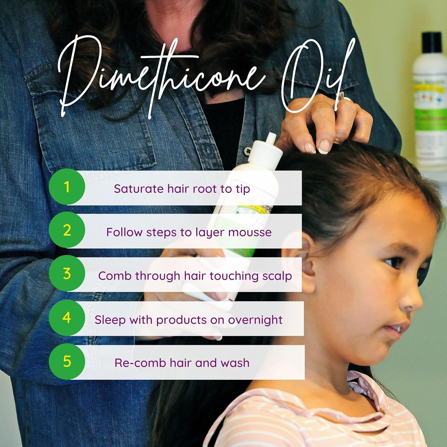 My Hair Helpers Dimethicone Oil and Nit Comb Removal Kit for Kids - for Louse and Lice Eggs, Works on 1-2 Children, 100% Effective - Image 6