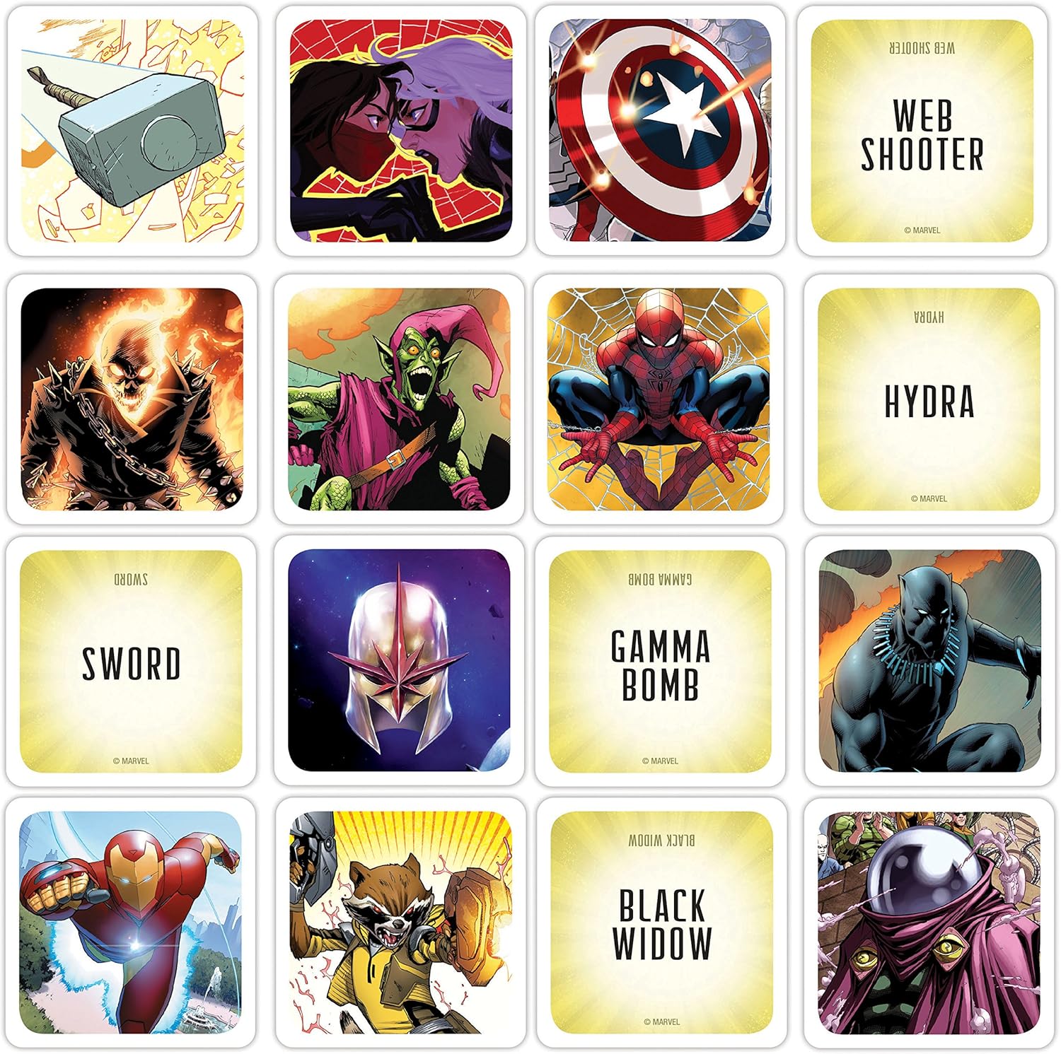 USAopoly Marvel Codenames | Based On The Hit Social Word Game Codenames | Relive Memorable Moments From The Marvel Comic Universe | Fun Board Game For The Whole Family