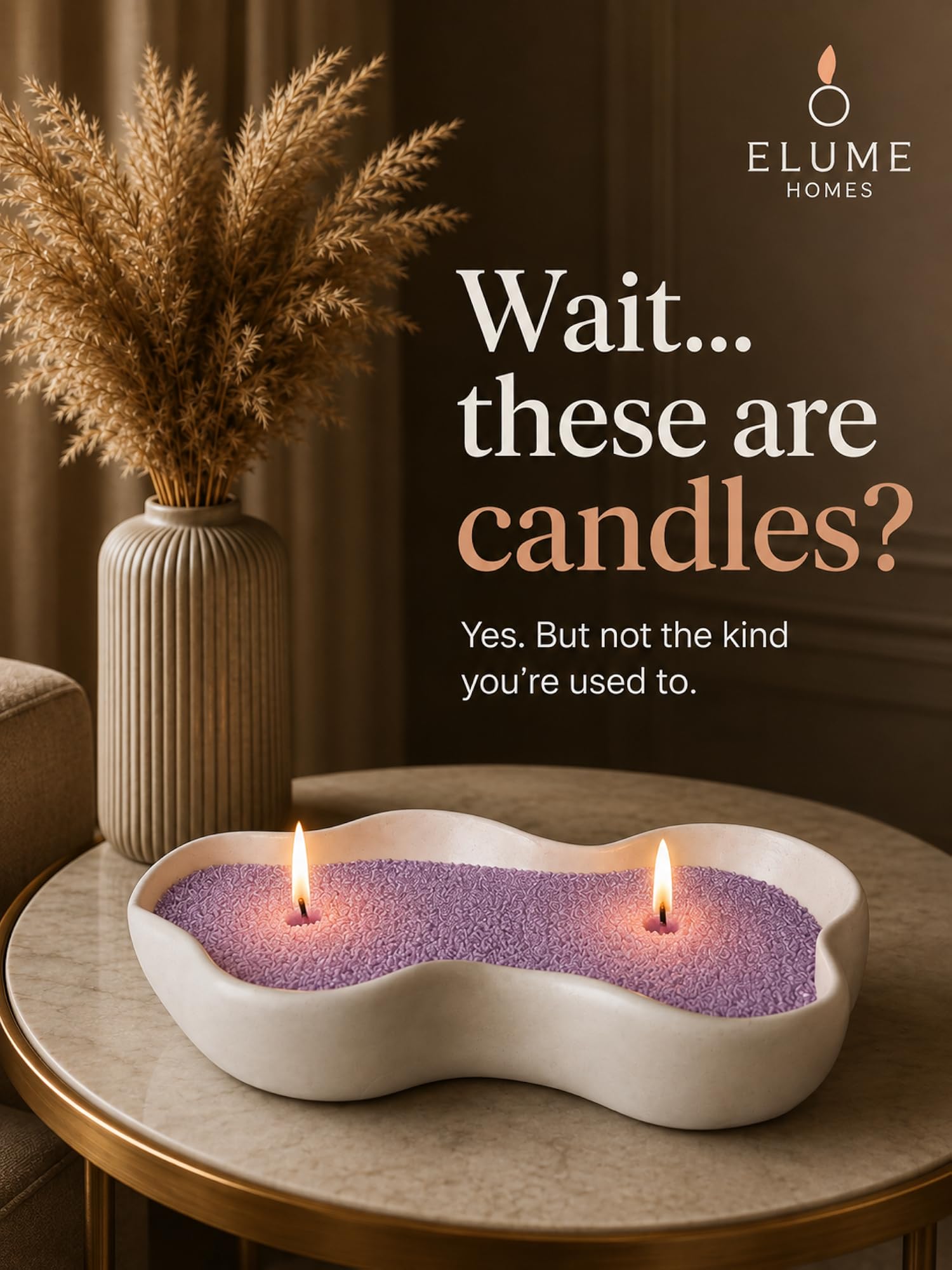 Refillable Pearl Wax Candle, Midnight Oudh Aroma