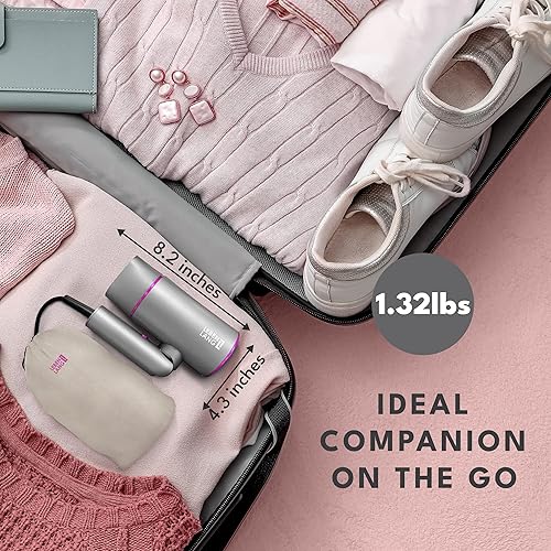 Miniatura 4 de Secador de pelo iónico, 1875 W, plegable, portátil, compacto, mini, viajes, difusor, pelo rizado