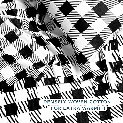 Miniatura 6 de Bare Home - Juego de sábanas de franela de doble cepillado para mayor suavidad y comodidad, 100% algodón, aterciopelado, suave, pesado, bolsillo