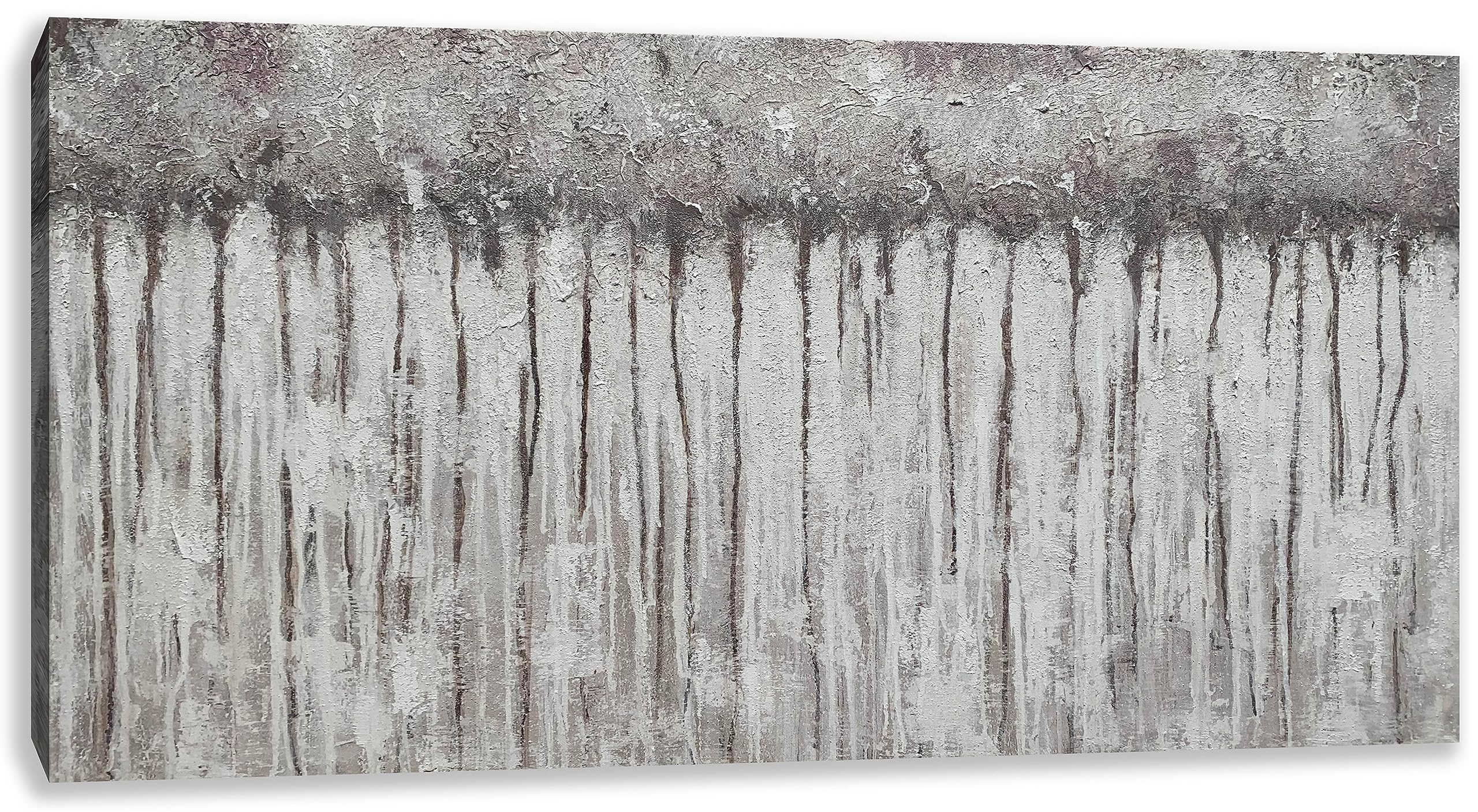 Haitouxi Arts Abstract Tree Canvas Art Print add Handmade 3D Paintings for Wall Decor Forest Landscape Textured Pictures Modern Artwork for Living Room Bedroom Decoration