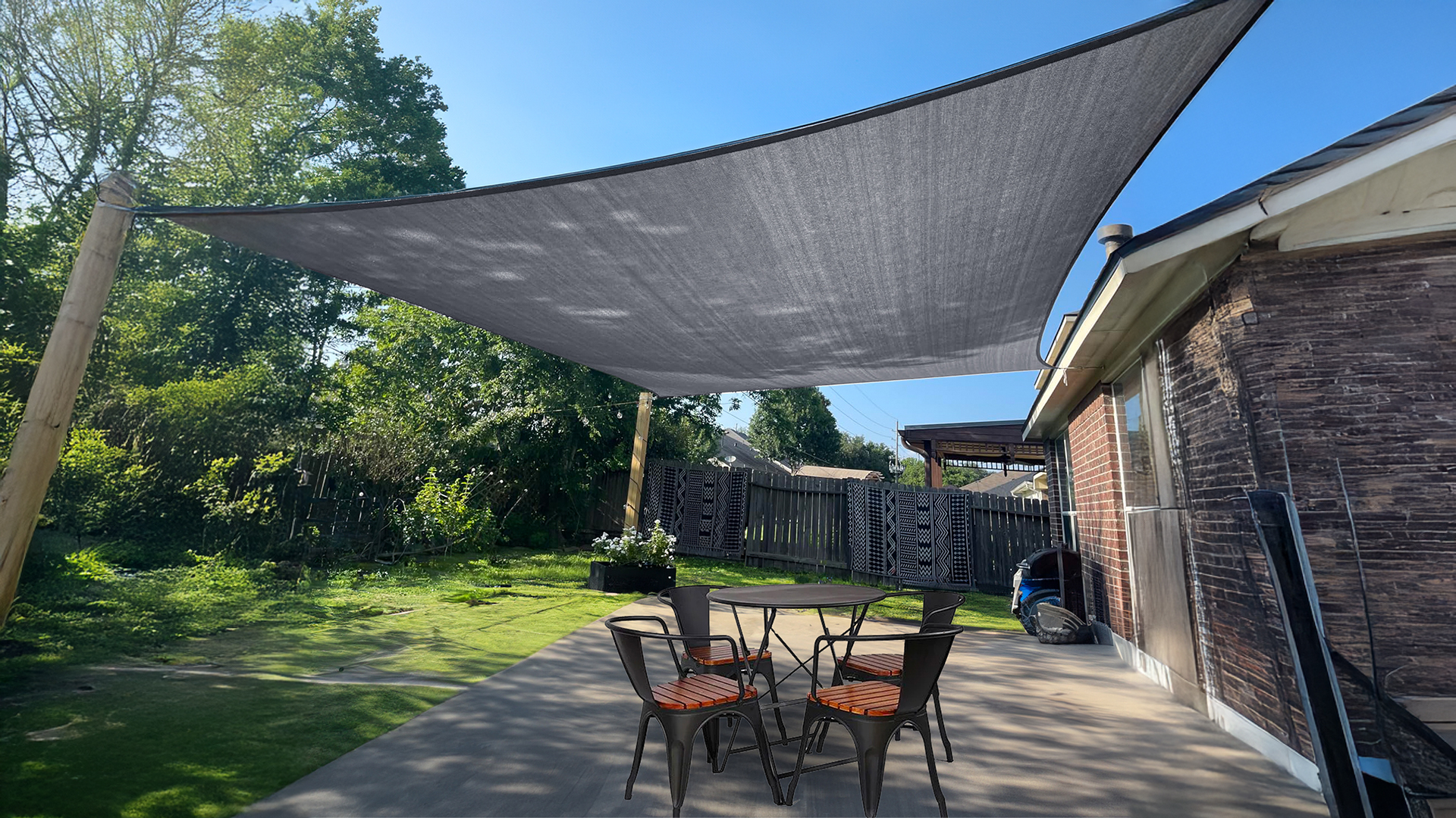 【Sol148】 Amazon.com : SUNLAX Sun Shade Sail 8' x 10' Sand Rectangle