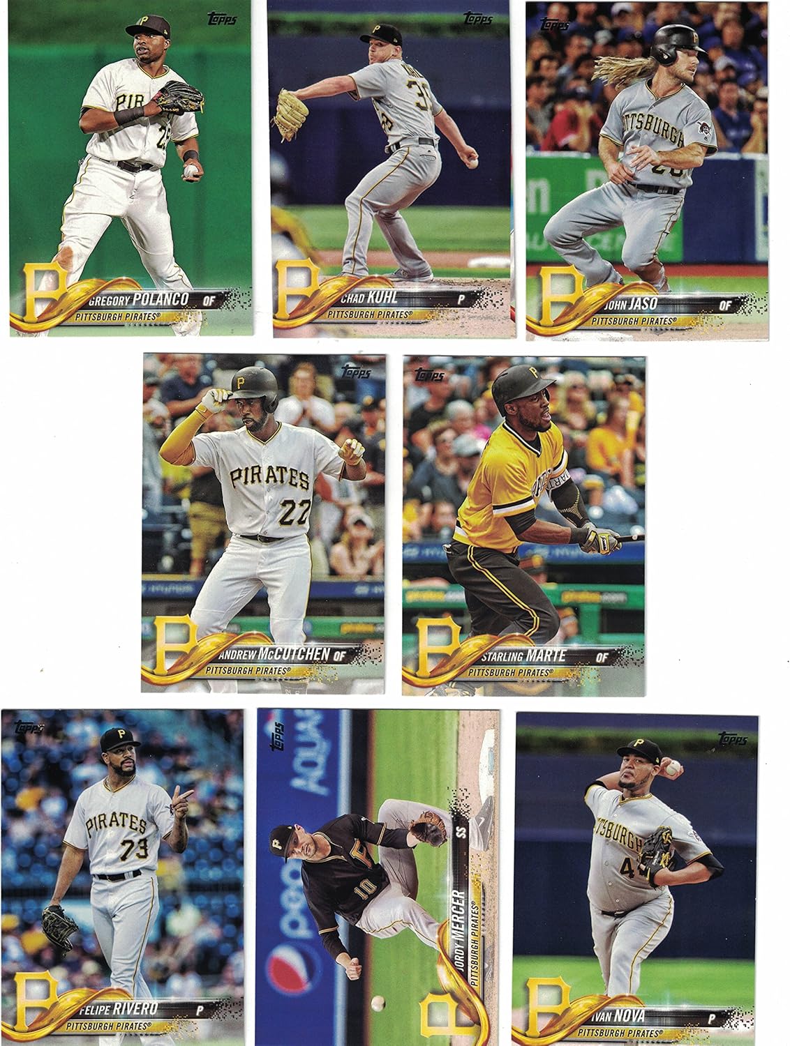 Pittsburgh Pirates/Complete 2020 Topps Pirates Baseball Team Set! (22 Cards Series 1&2) PLUS 2019, 2018 and 2017 Topps Pirates Team Sets Series 1