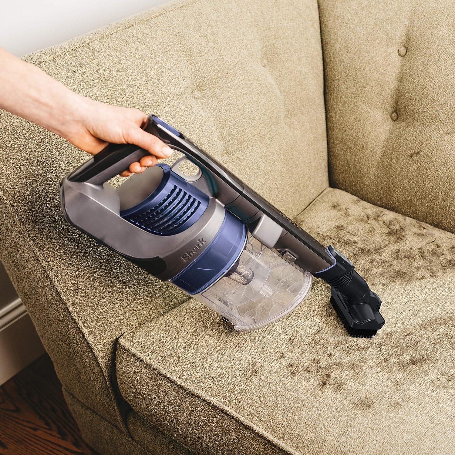 Shark IX141 Impact Cordless Stick Vacuum, 7.5 lbs, Grey: Home & Kitchen