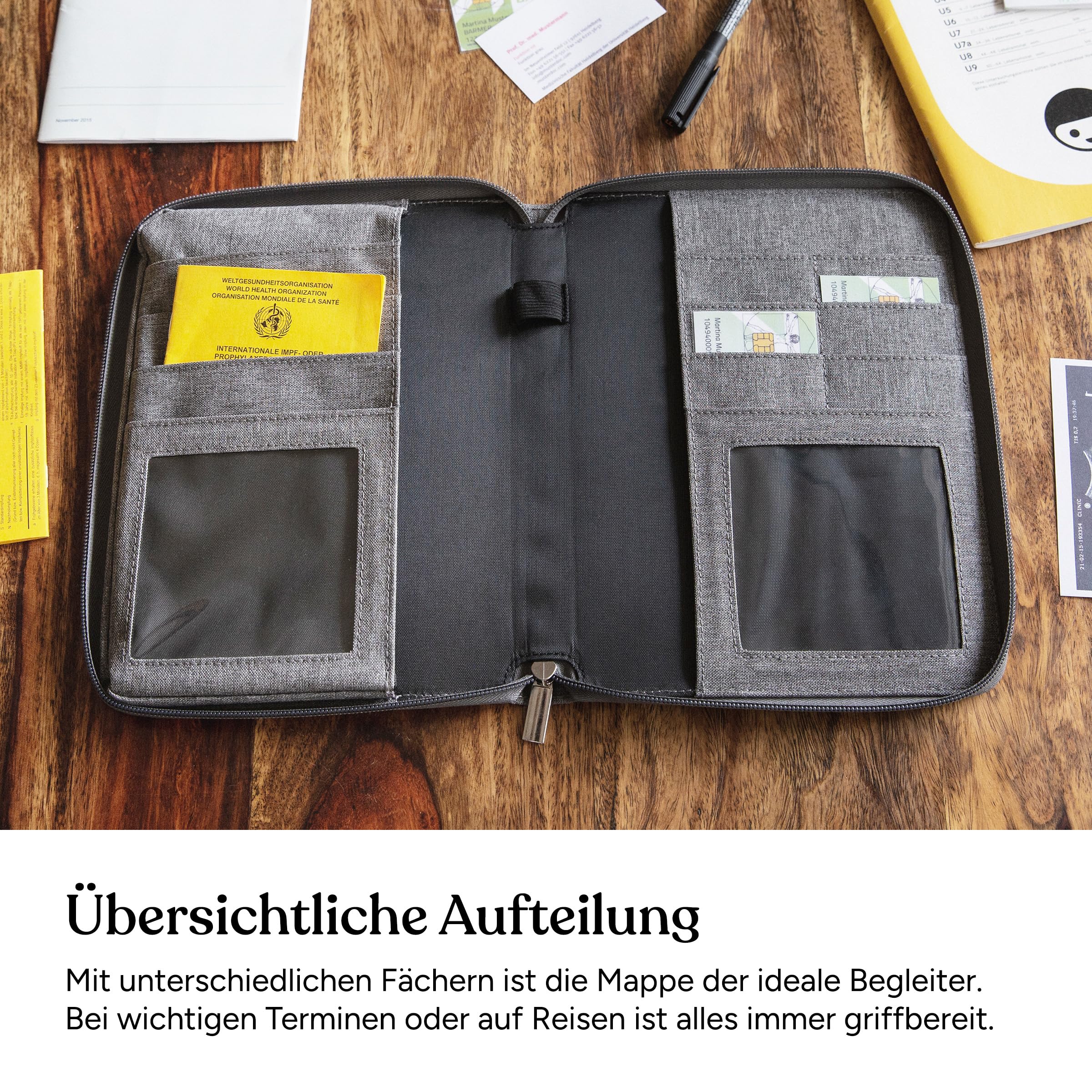Ehrenkind® Mutterpasshülle | Mutterkindpasshülle | U-Heft Tasche | Mutterpassbuch | Impfpass Hülle Rosa Chili | Nachhaltig & Praktisch | Perfekt für den Alltag von Eltern