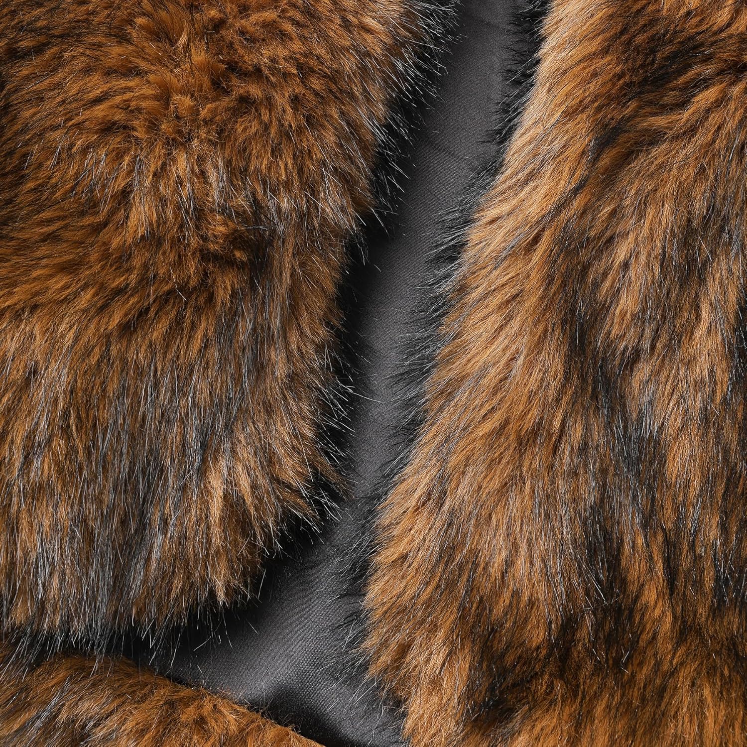 Amazhiyu Women's Faux Fur Cropped Coat Winter Open-front Long Sleeve Jackets Warm - Image 5