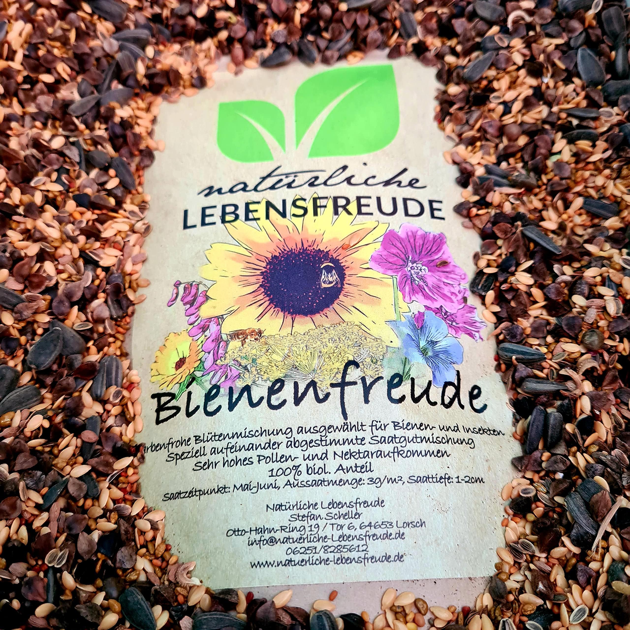 Bienenwiese Blumenmischung 100g Premium Bienen Saatgut für bunte