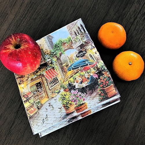 Miniatura 9 de Servilletas de café de 13 x 13 pulgadas, servilletas de panadería, servilletas de otoño, servilletas de papel de decoupage, servilletas de papel de