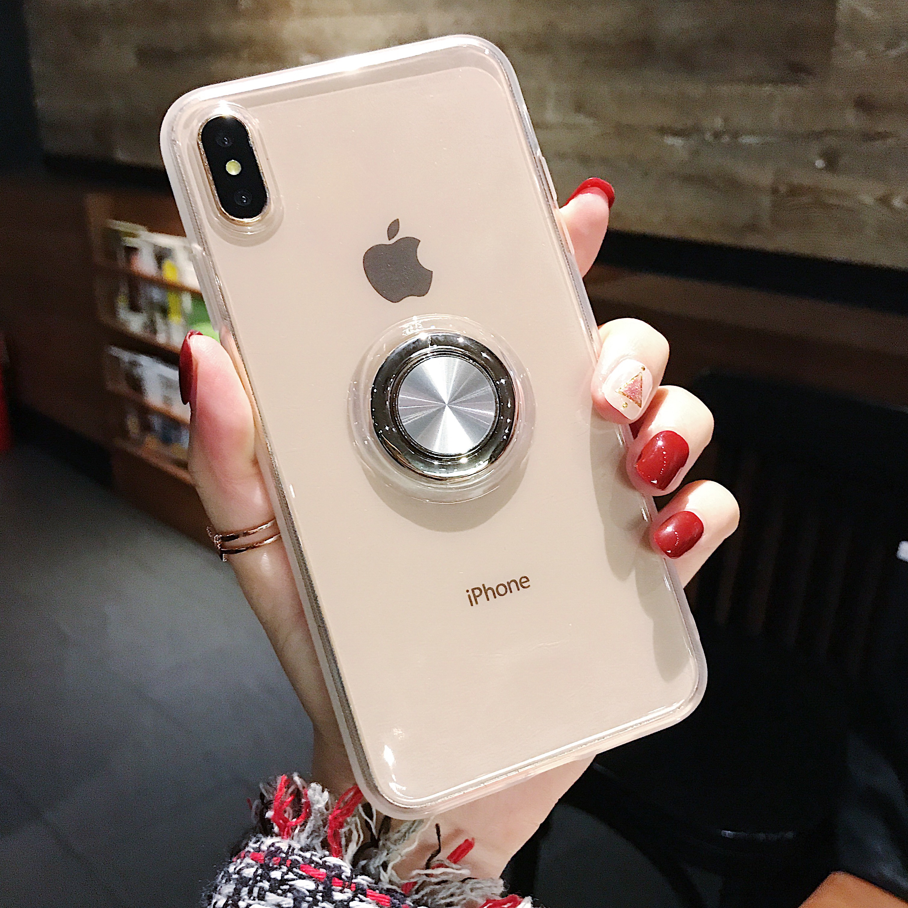 Custodia TPU Magnetica SORAKA Cover Trasparente Per Huawei P40 Pro Con Anello Rotante Cover Antiurto P40 5G