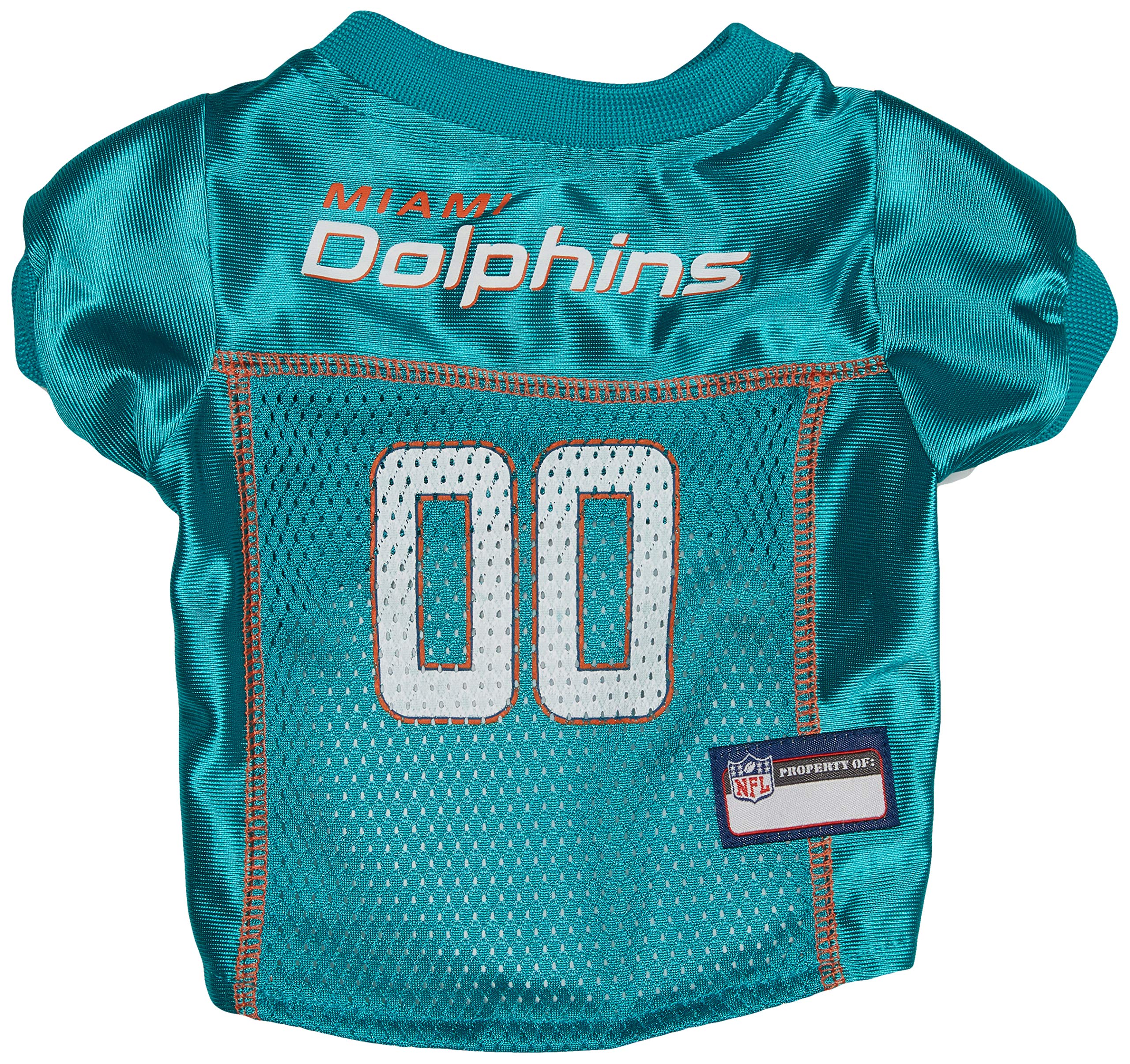 Maillot de sport Miami Dolphins pour petit chien lors des matchs en famille
