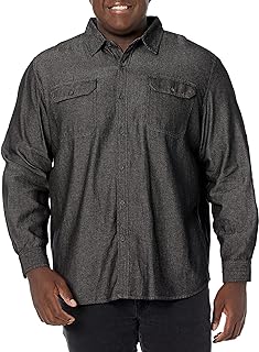 Wrangler Authentics Camisa tejida clásica de manga larga para hombre, Gris