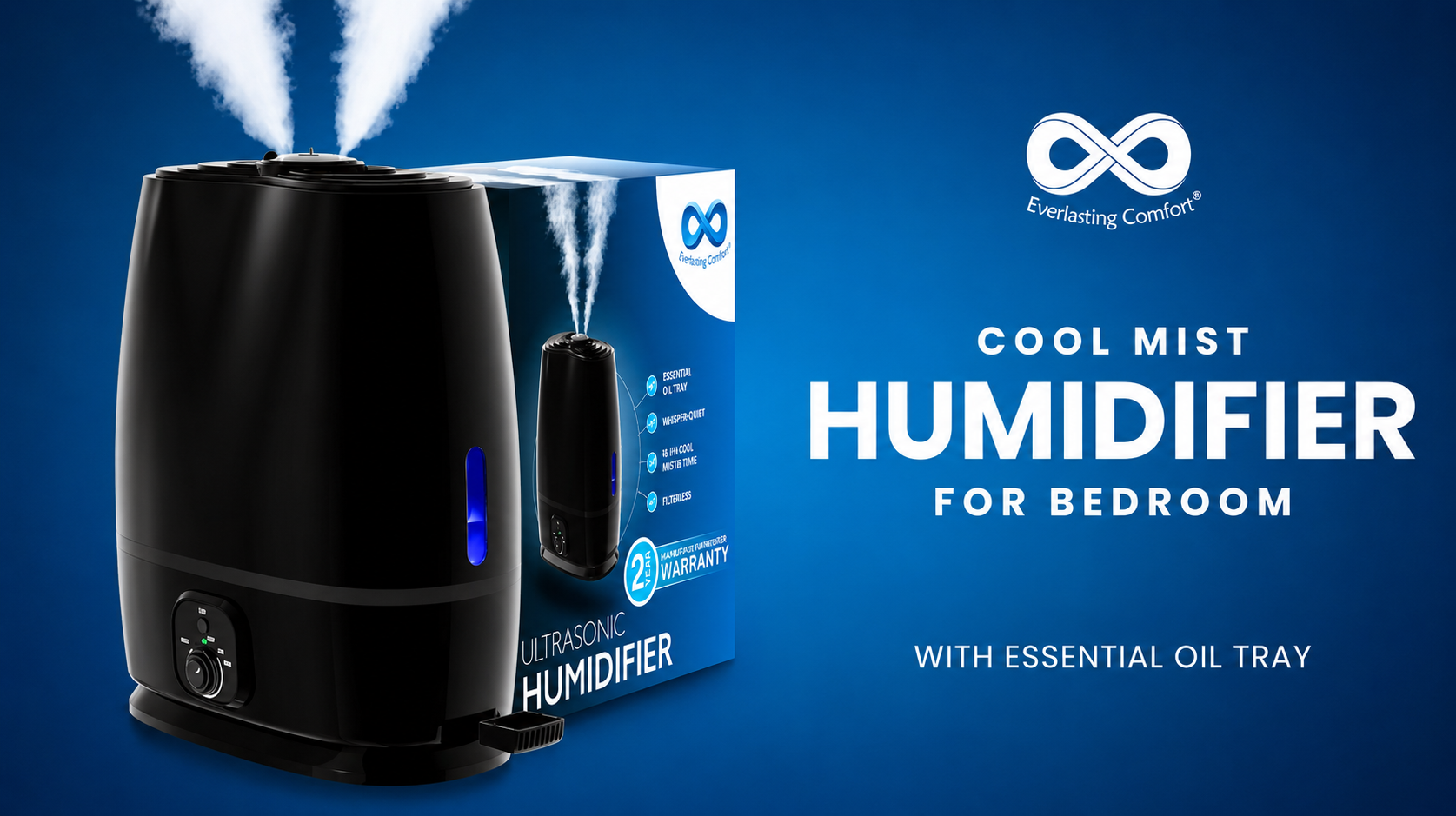 Amazon.com: Everlasting Comfort 6L Large Humidifier for Bedroom