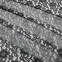 Vista 2 de Raschelle Lace Negro, Tela por yarda
