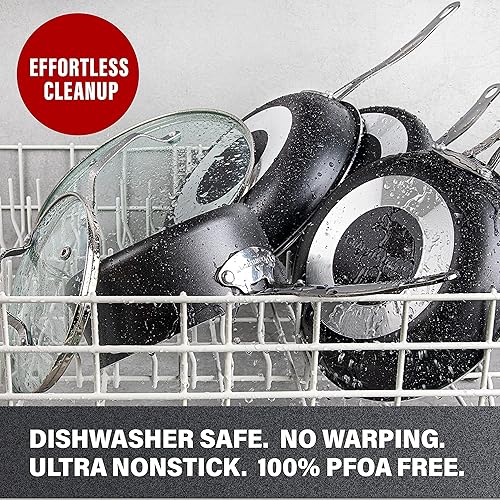 Miniatura 5 de Granitestone - Sartén antiadherente de 11 pulgadas con revestimiento mineraldiamante, larga duración, con mangos Stay Cool, apto para horno y