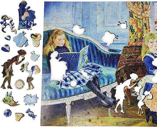 Miniatura 2 de Rompecabezas de madera para adultos, piezas de forma única, fabricado en los Estados Unidos por FoxSmartBox - 435 piezas - Tarde infantil en