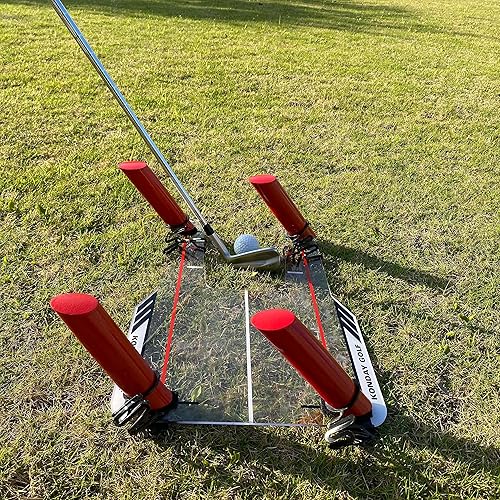 Miniatura 8 de Ayuda de entrenamiento de swing de golf, mejora tu swing gira y golpea la pelota de golf para practicar línea recta de desvanecimiento y dibujo