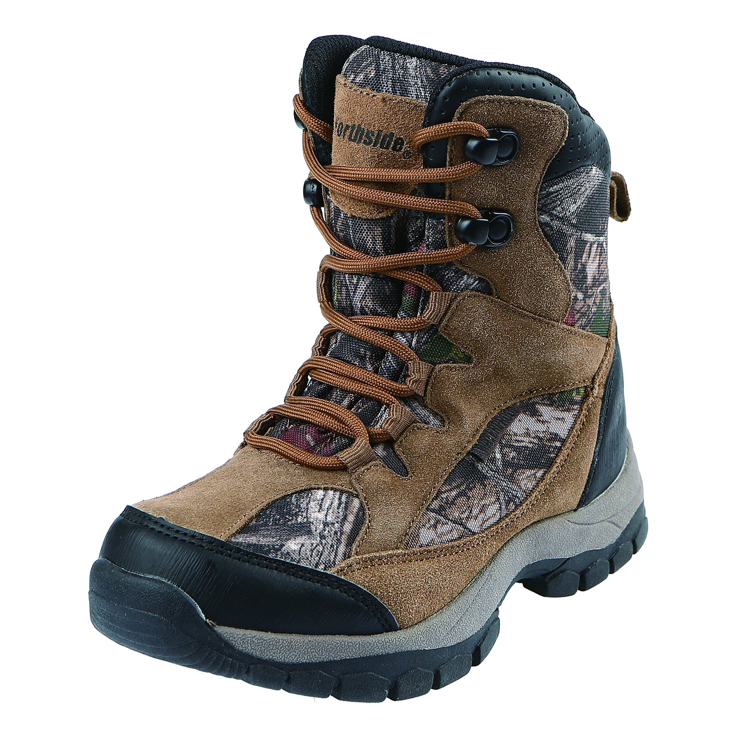 Northside Boy's Renegade 405 Mid Calf Boot, Tan Camo, 7 Big Kid