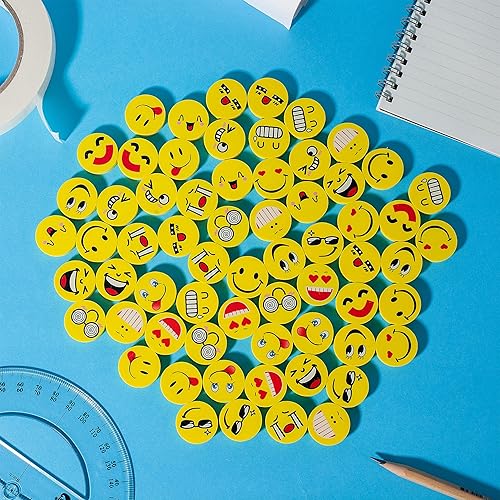 Miniatura 8 de Mr. Pen - Gomas de borrar, paquete de 64, borradores sonrientes, borradores para niños, suministros escolares, mini lápiz de borrar para estudiantes