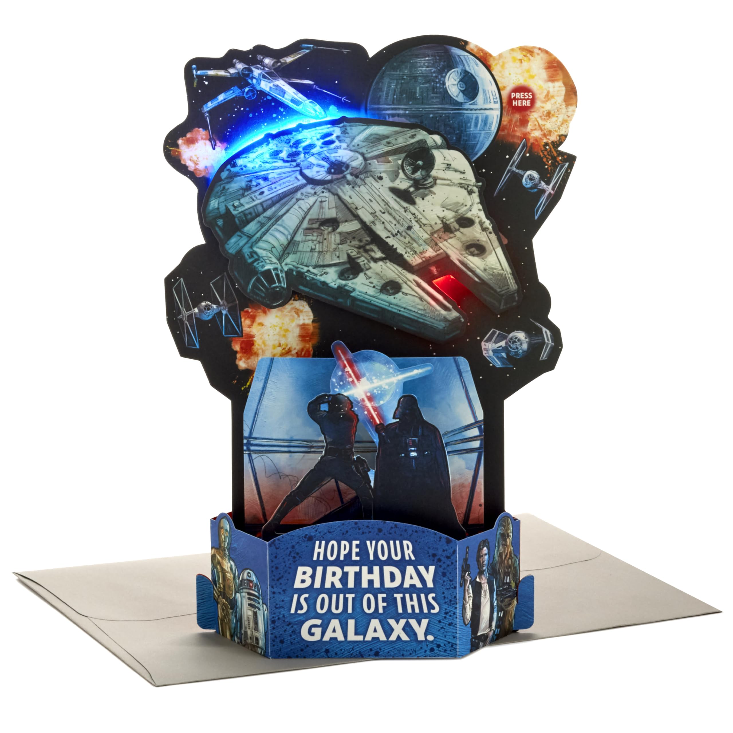 Hallmark Star Wars Pop Up Birthday Card with Music (Out of this Galaxy) — original gift idea