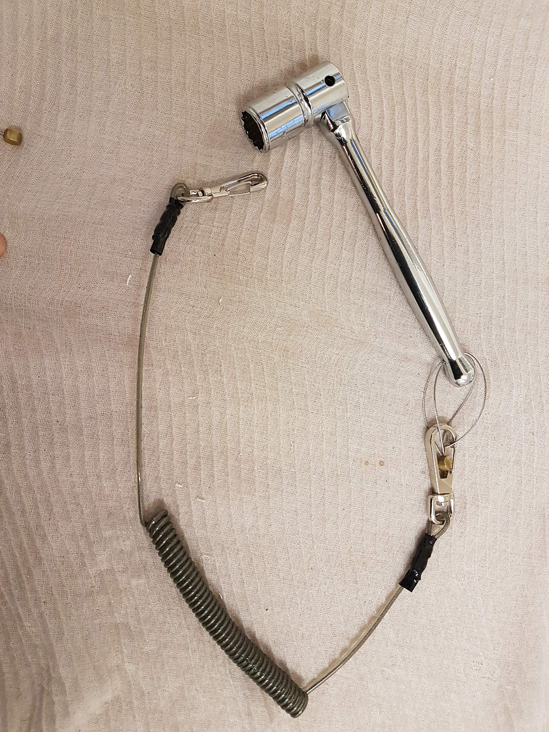 Bbi Ltd Silver Scaffolding Ratchet Spanners Tools 19&21,17&21,19&24 Mm With Bbi Safety Tools Lanyard (716 + Lanyard)