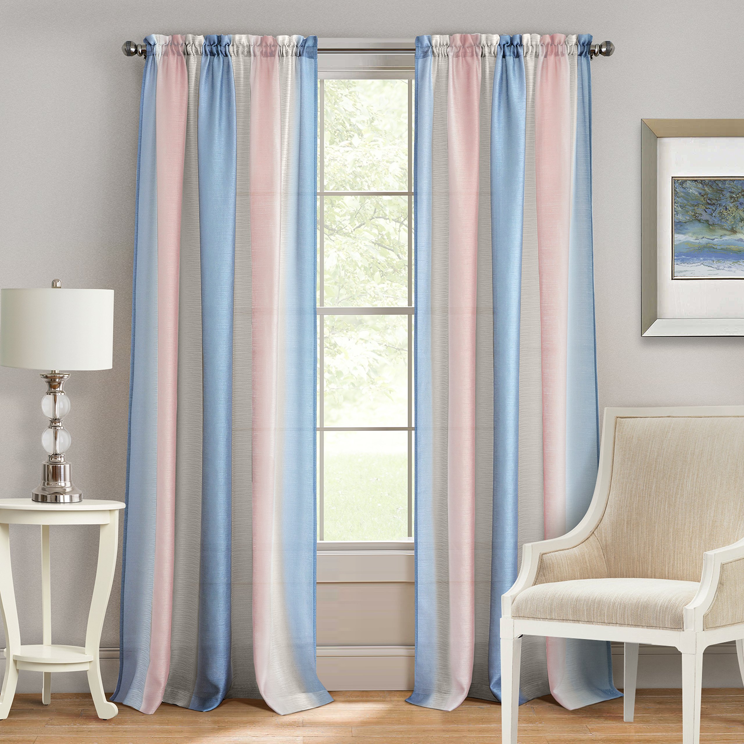 Blue And Pink Curtains Curtains & Drapes 2023