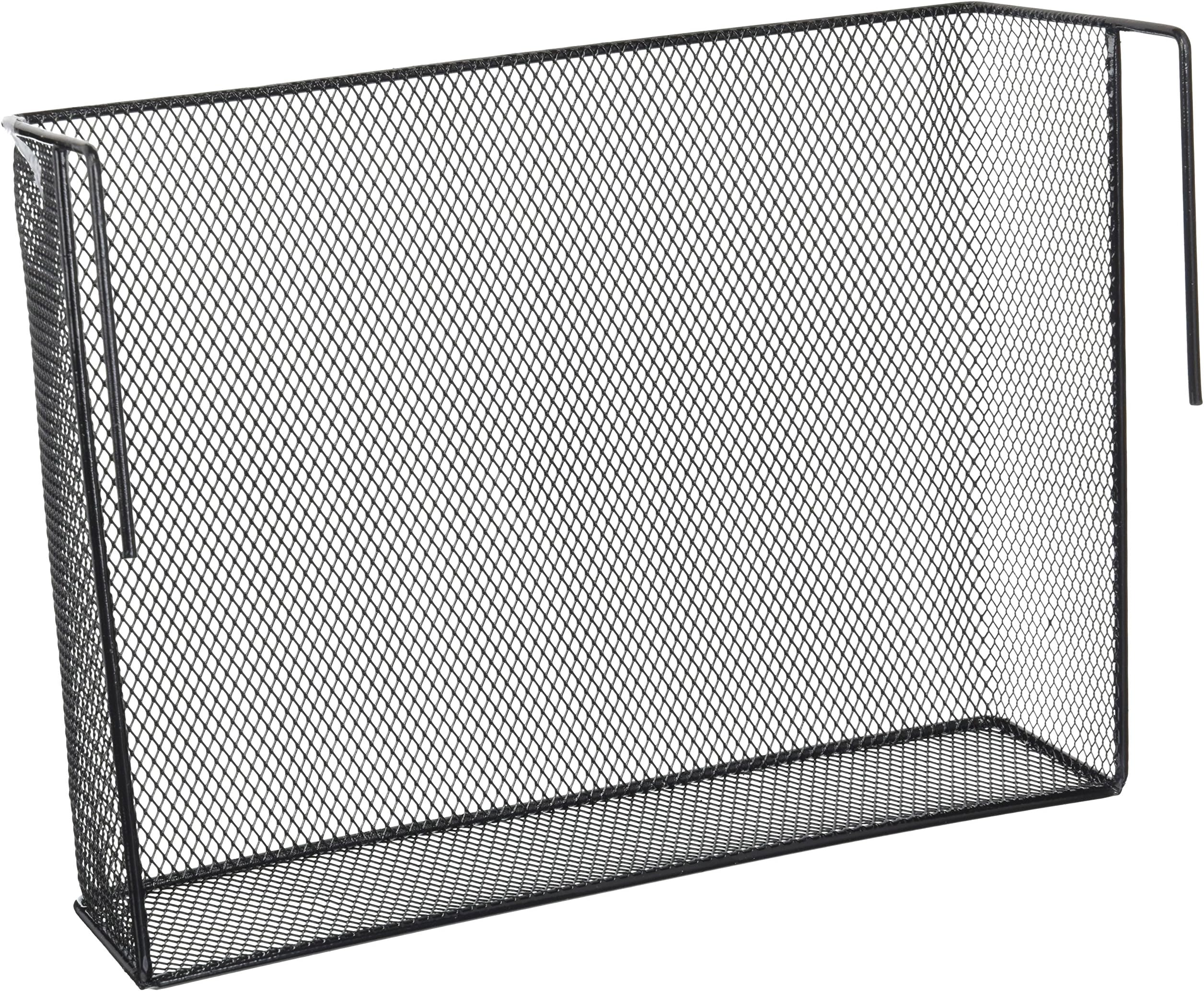 Auch 1Pcs Office Storage Space Under Shelf Basket Mesh Rack Hanging Desk Organizer for Bookshelf Bookcase Closet Refrigerator