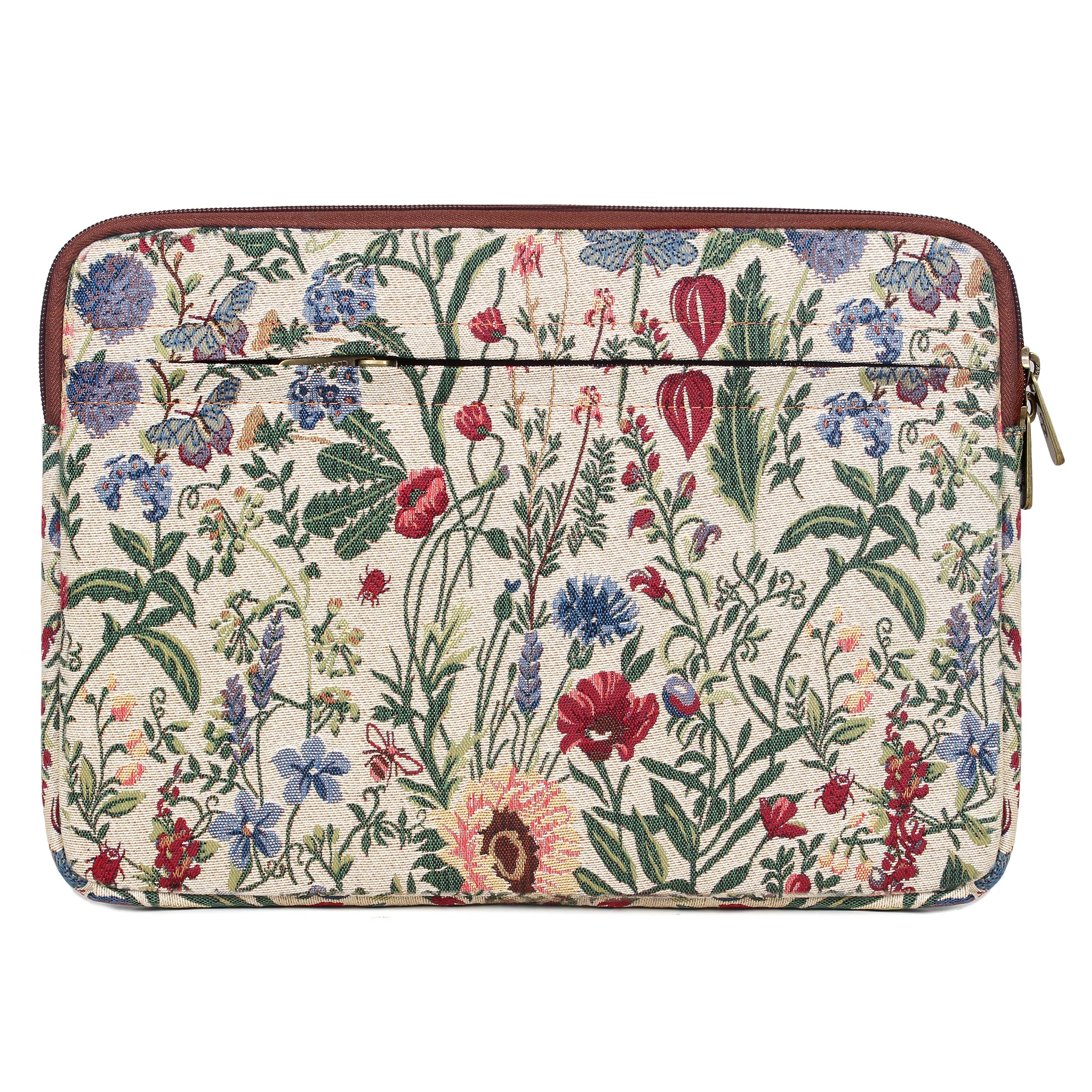 The Clownfish Swift Tapestry Fabric Unisex 15.6 inch Tablet Case Laptop Sleeve (Flax)