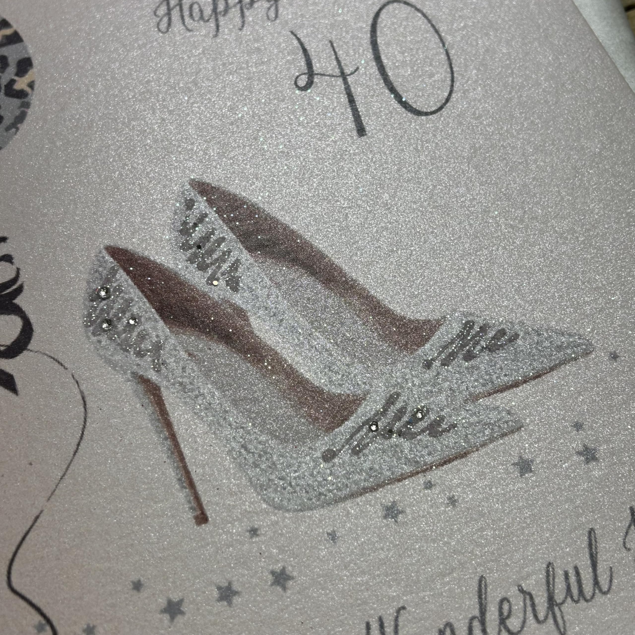 Day Over Fabulous ! – Large Handmade 40th Birthday Card – BLY6 – Tilt Art