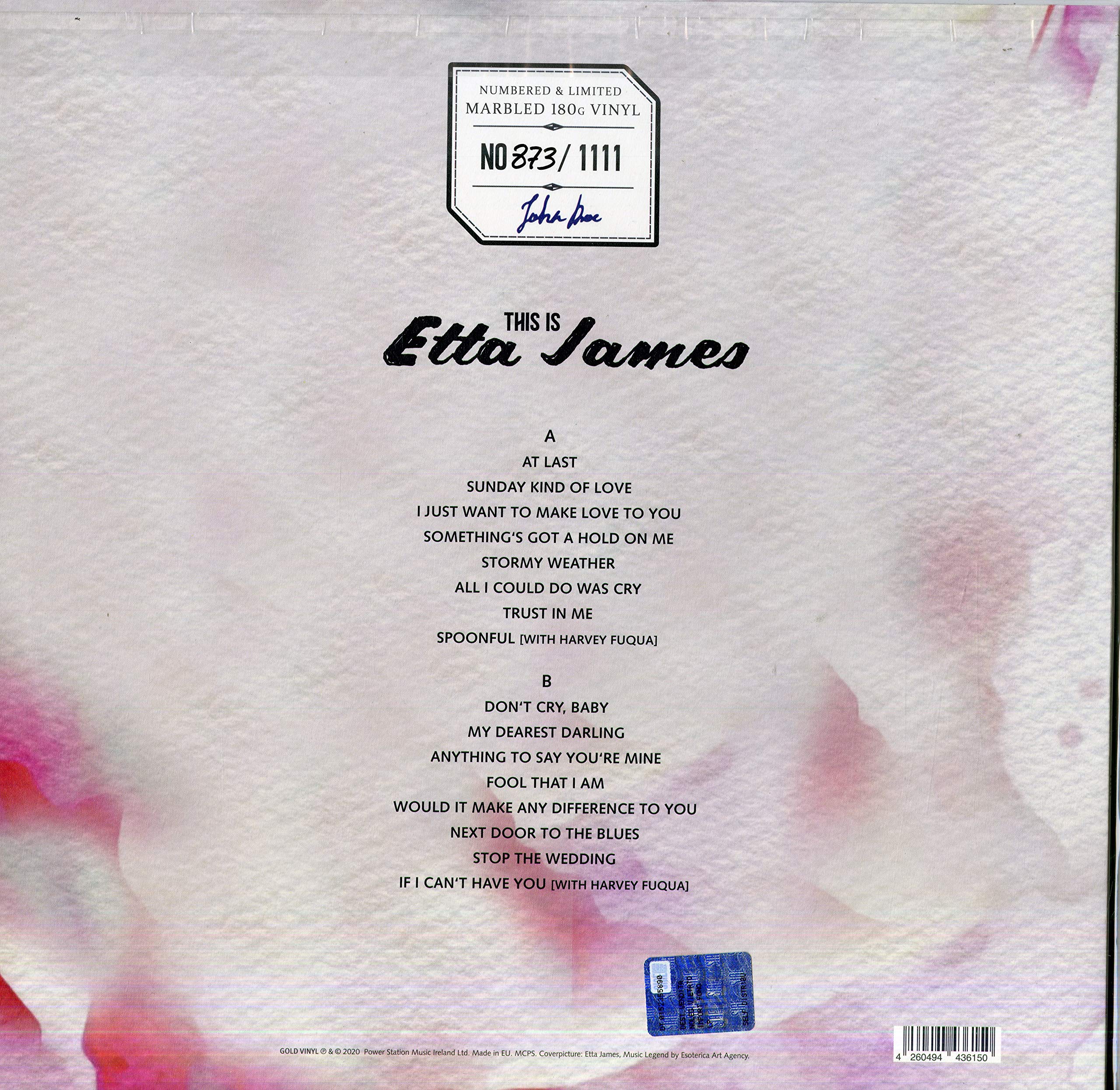 This Is Etta James (180 Gr. Orange Marbled Limited Edt.)