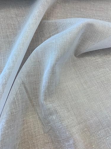 Miniatura 5 de PLANTIONAL Interfaz fusible de algodón tejido termoadhesivo 44 pulgadas x 2 yardas Blanco Peso pesado 100% algodón Interfaz de una cara para blusas,