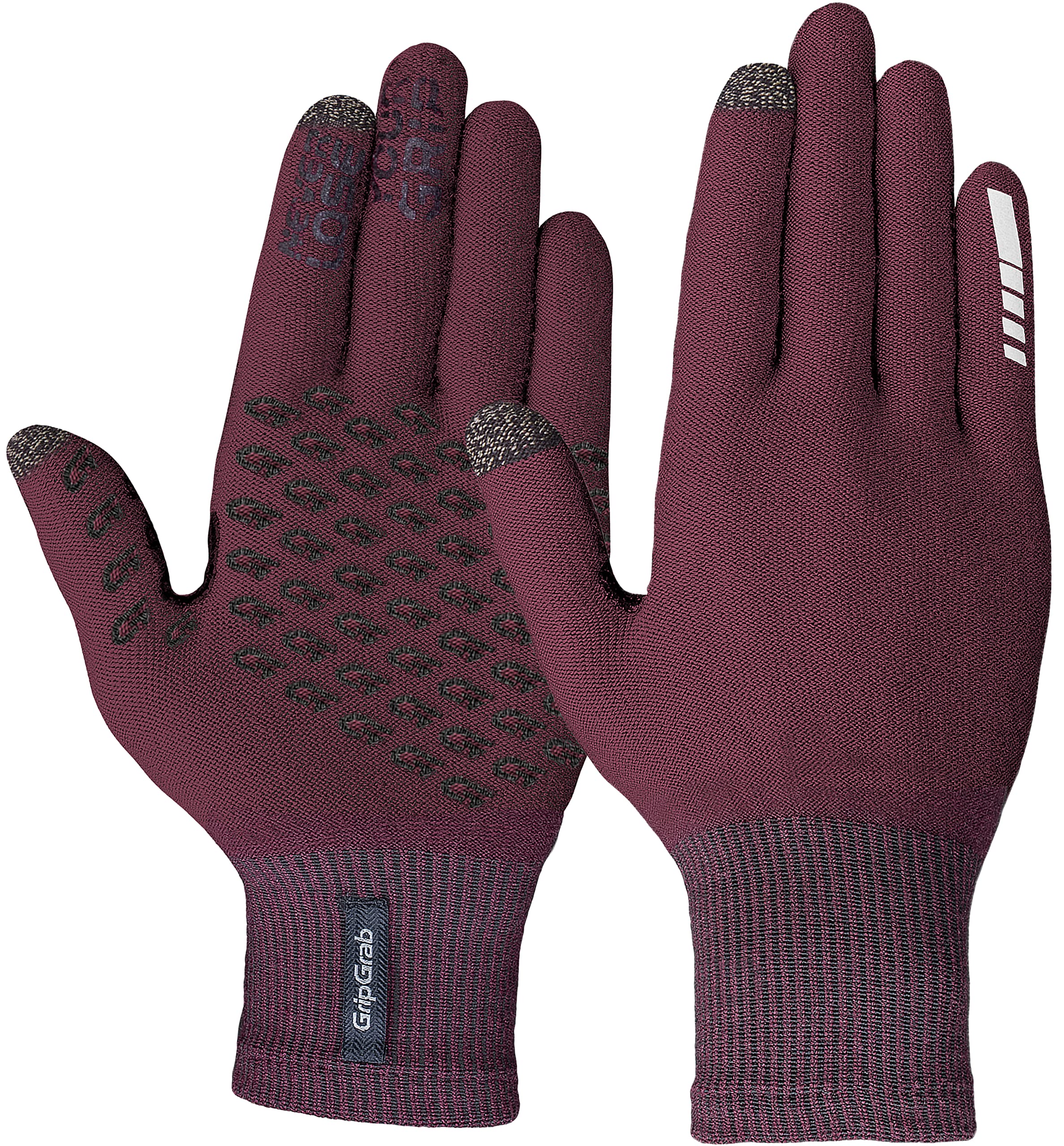 GripGrab Primavera 2 Merino Wool Spring Autumn Cycling Gloves Knitted Touchscreen Full Finger Anti Slip Bicycle Liners