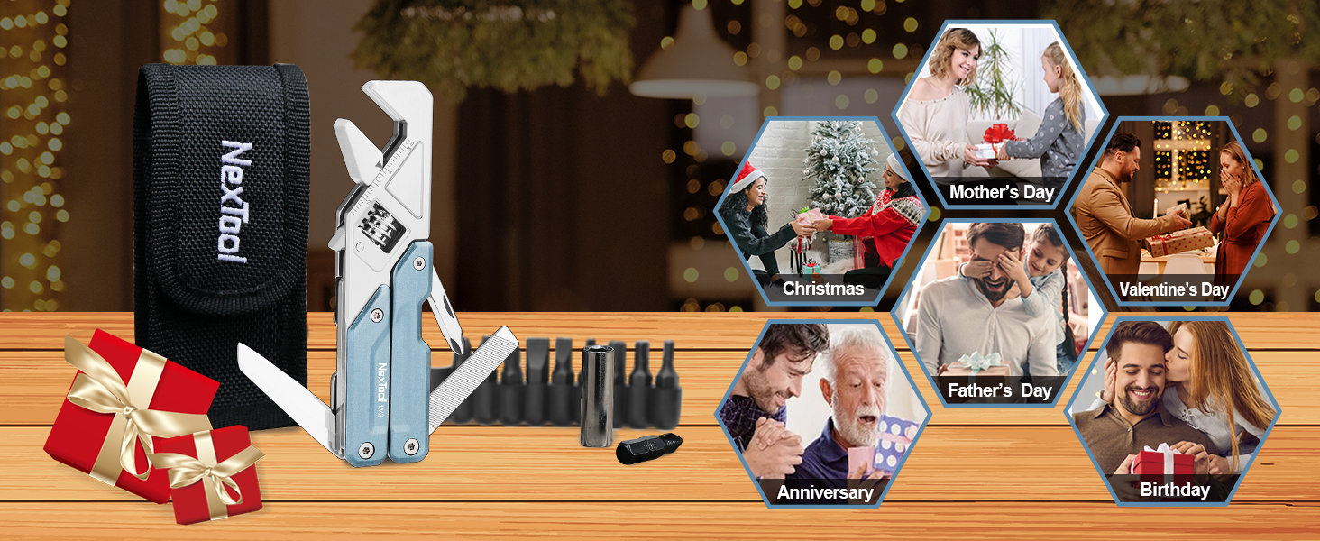 NexTool W2, 8 in 1 Multi Tool with Adjustable Wrench, Multitool