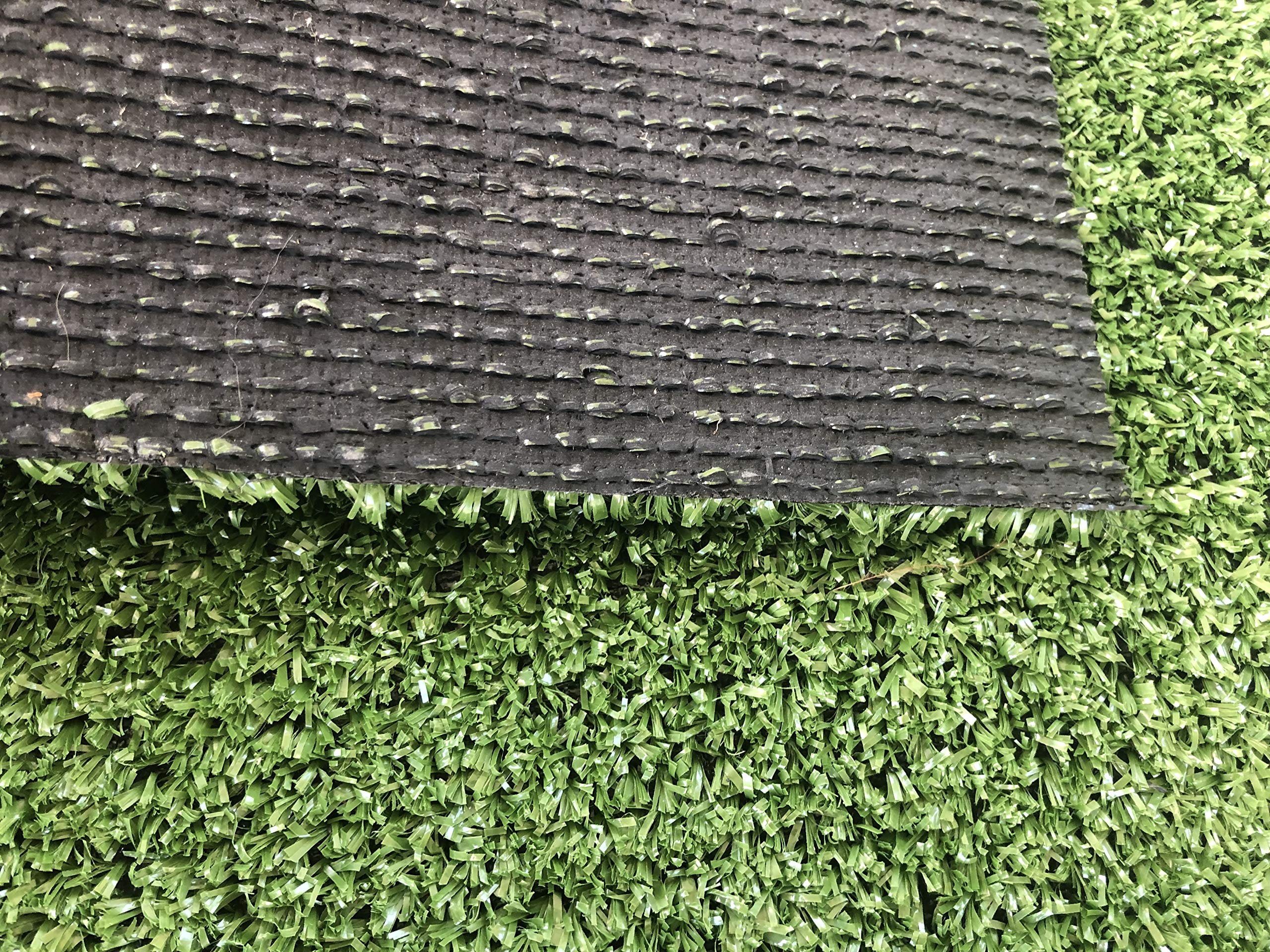 Carpeto Rugs Kunstrasen Rasenteppich für Garten Balkone Terrassen Wintergärten - Höhe: 7 mm Meterware Wasserdurchlässig 300 x 350 cm Grün