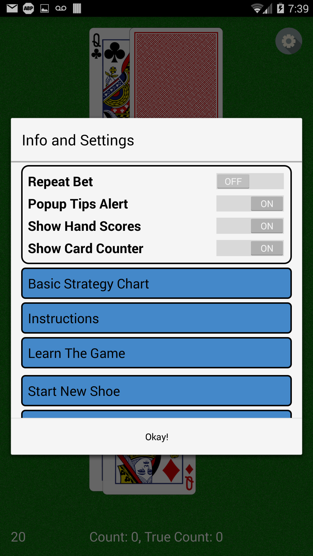 BlackJack Card Counter PRO - App on Amazon Appstore