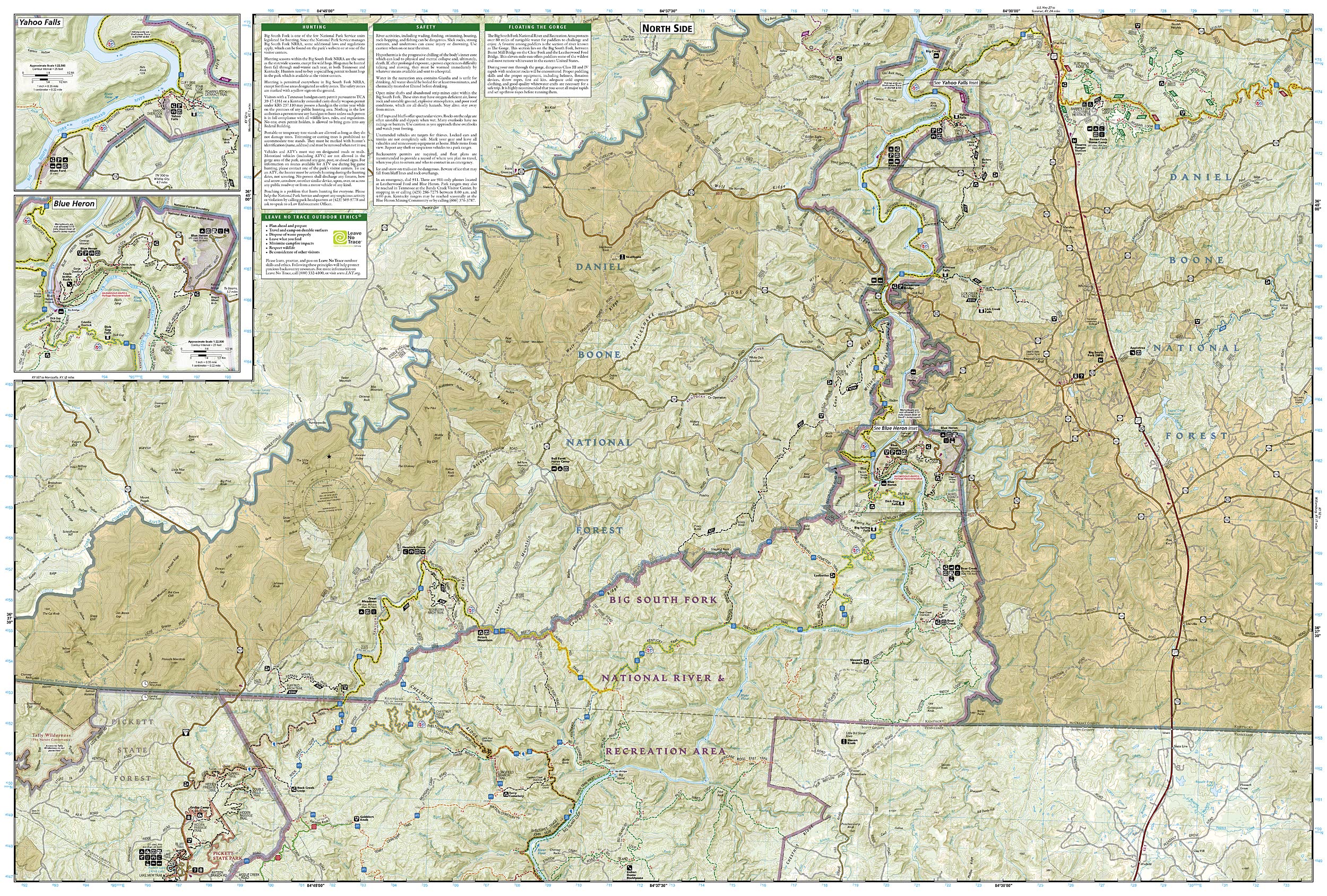 Big South Fork National River and Recreation Area Map (National Geographic Trails Illustrated Map, 241) - Image 5