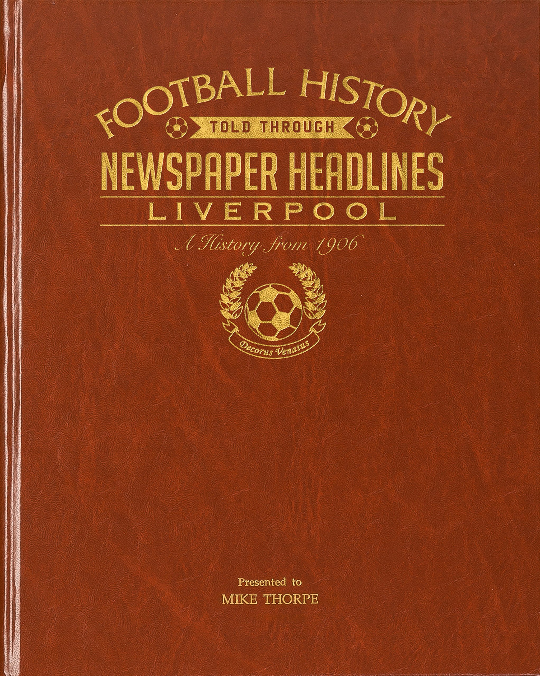 Buy Personalized British Soccer Newspaper Book Your Teams Football