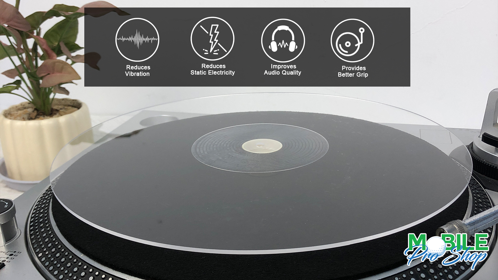 Amazon.com: Mobile Pro Shop Acrylic Turntable Mat - Acrylic