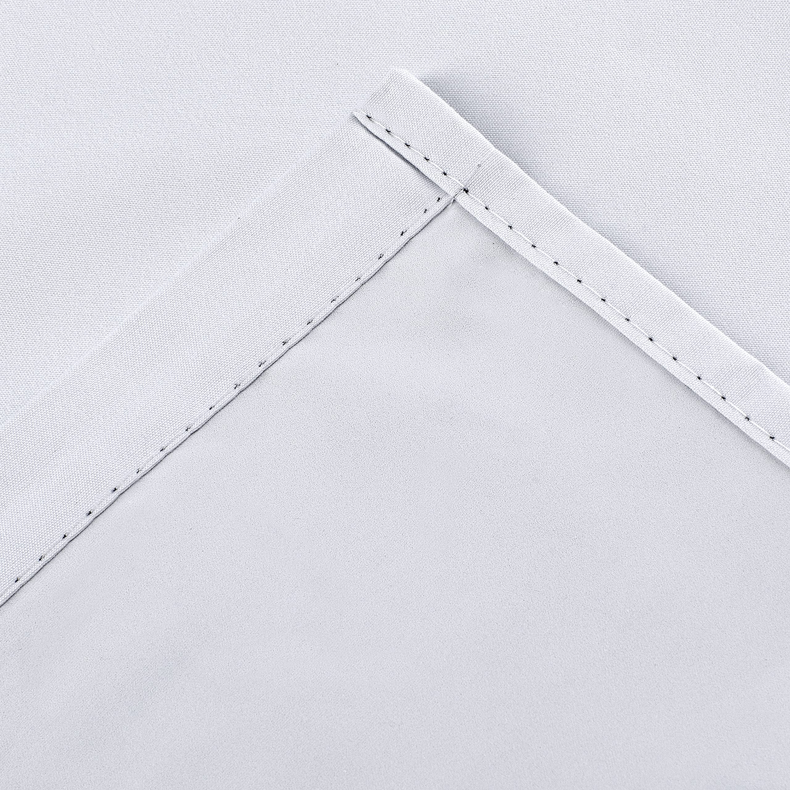 100% Blackout Thermal Insulated Rod Pocket Window Curtain Valance, 1 Piece, 52