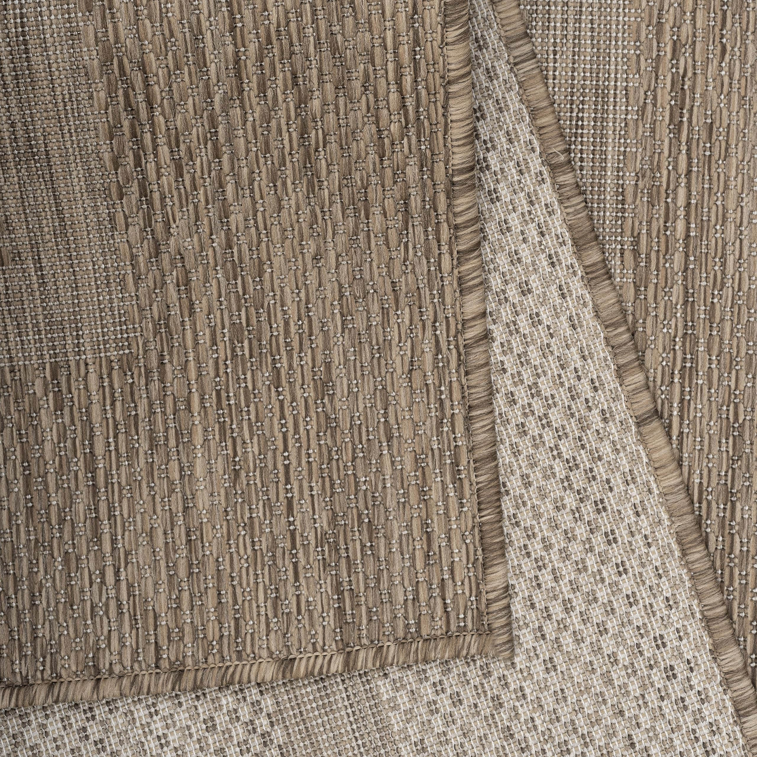 Tappeto da terrazza uniforme moderno resistente alle intemperie facile da mantenere lavabile resistente robusto marrone 120x170 cm terrazza giardino adatto al riscaldamento a pavimento OEKO-TEX