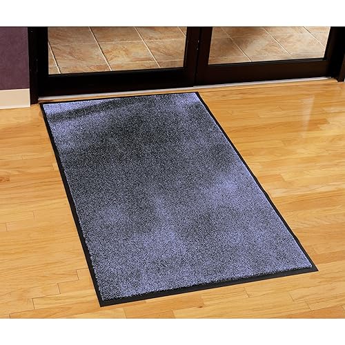 Miniatura 17 de Guardian Silver Series Tapete de Entrada para Interiores Walk-Off, Vinilo/Polipropileno, 4'x6', Negro/Rojo