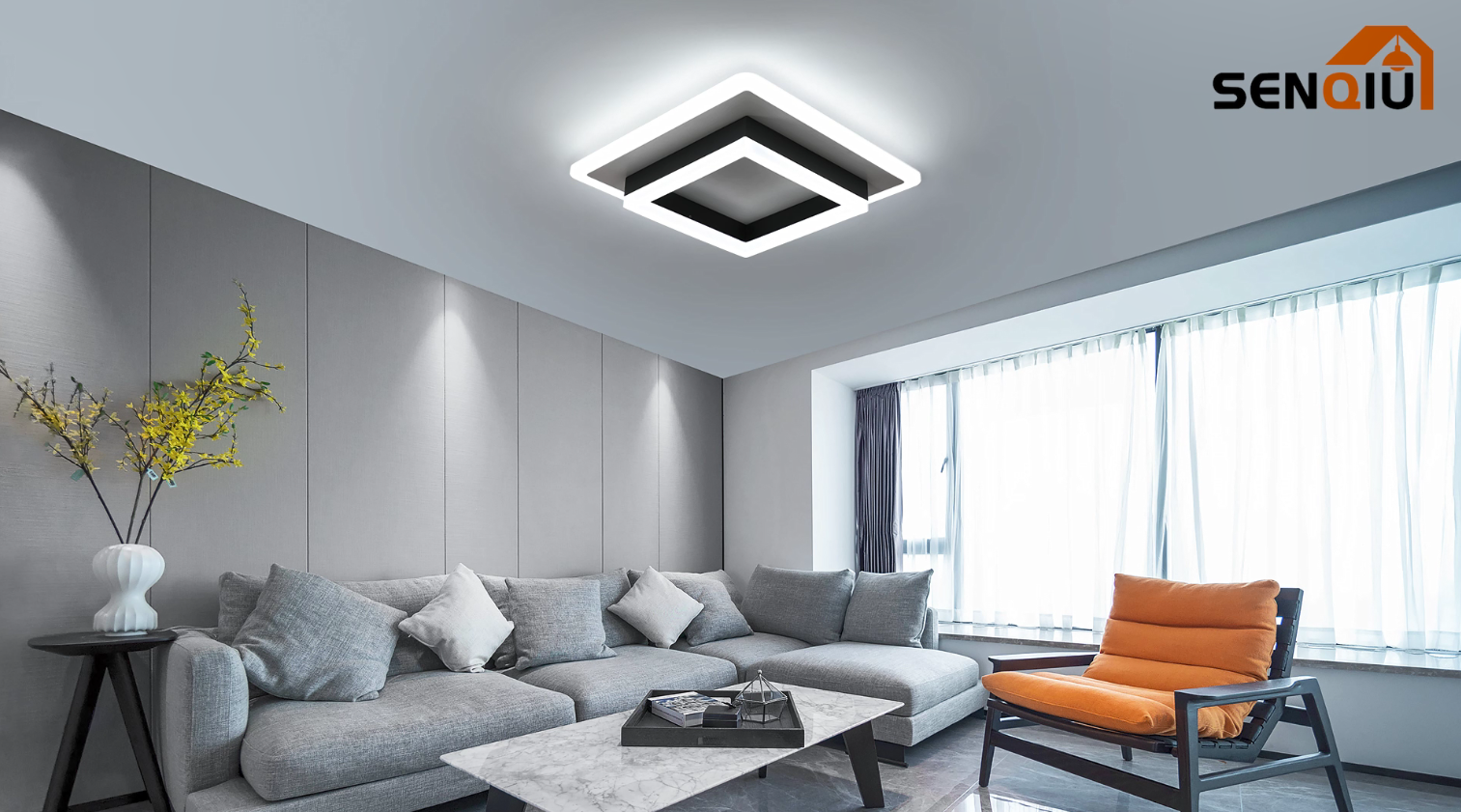 Plafoniera LED 30W Con Sensore Di Movimento E CCT Regolabile – IP65 Per Esterni, Bianco O Nero