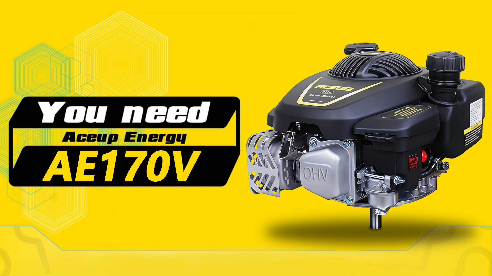 Amazon.com : Aceup Energy Gas Engine Vertical Shaft, 4.4HP 173cc 4