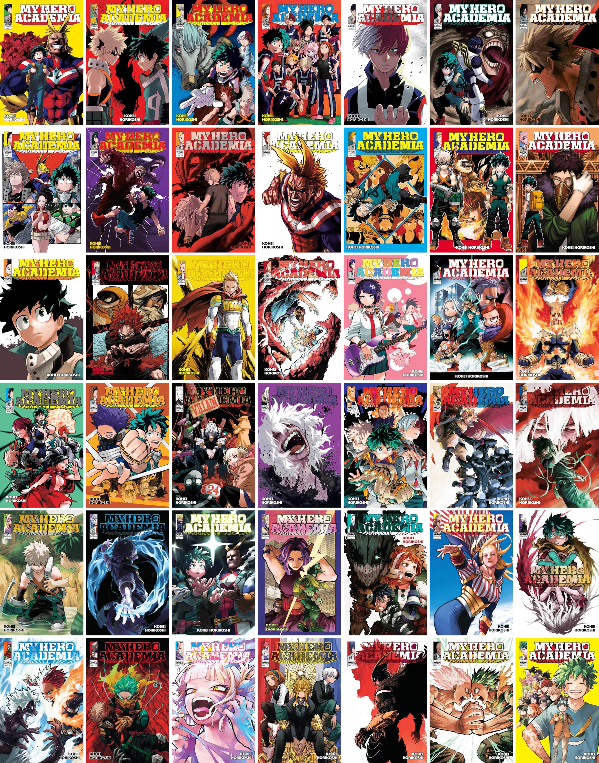 My Hero Academia, Complete Collection (Volumes 1-42) Manga Series Set, by Kohei Horikoshi (42 Books) Paperback – April 1, 2025