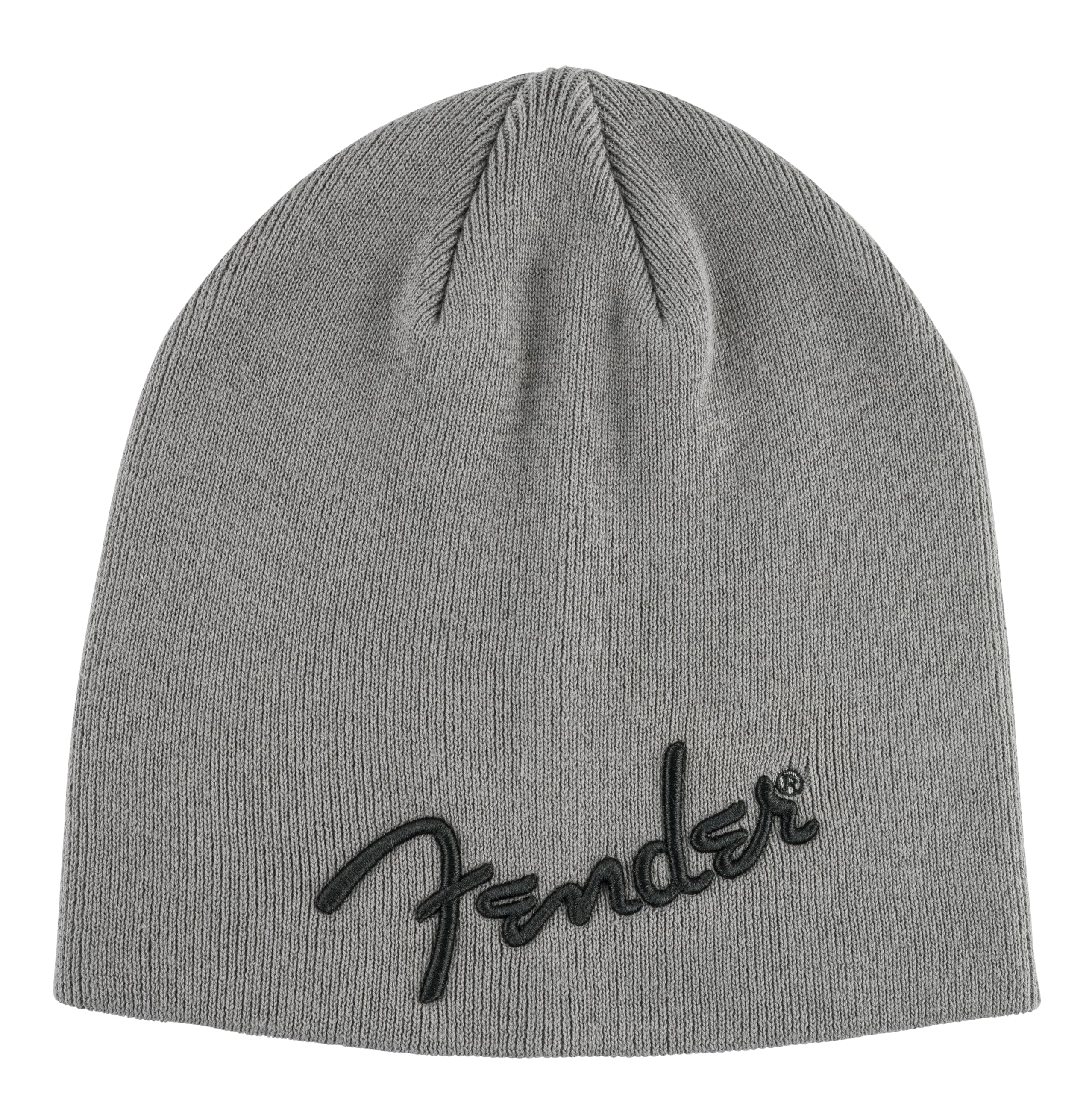 Fender Logo Beanie, Charcoal Heather Gray, One Size