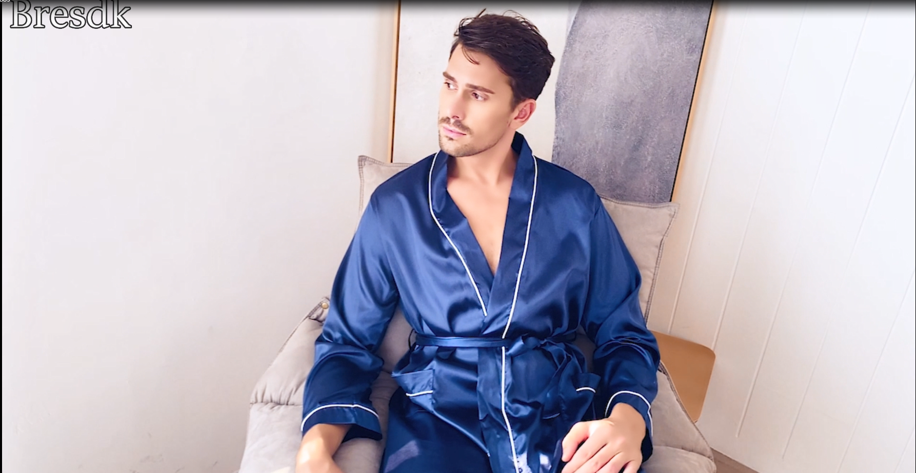 Accappatoio da uomo in finta seta biancheria da notte baggy con scollo a V vestaglia leggera traspirante kimono accappatoio lungo vestaglia vestito, Nero , M Accappatoio da uomo in finta seta biancheria da notte baggy con scollo a V vestaglia leggera traspirante kimono accappatoio lungo vestaglia vestito, Nero , M