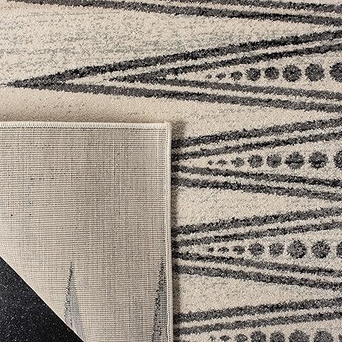 Miniatura 9 de Safavieh Evoke Collection EVK226 - Tapete bohemio, diseño vintage., Polipropileno, Marfil, azul